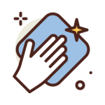 Dusting surface icon
