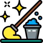 Floor cleaning icon
