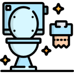 Bathroom sanitisation icon