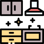 Kitchen cleaning icon