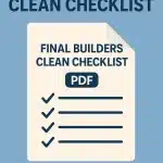 Final Builders Clean Checklist (Free Download)