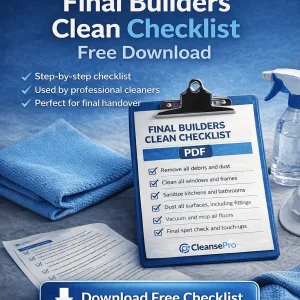 Free final builders clean checklist for construction site cleaning word document