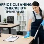 Office Cleaning Checklist (Printable PDF)