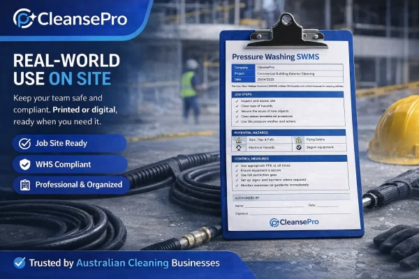 Swms Cleaning Pressure Washing SWMS | Editable Safe Work Method Statement Australia