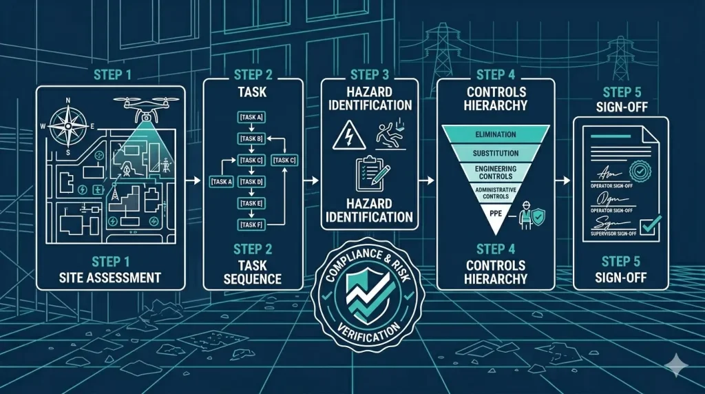 SWMS Template QLD — A Complete Guide for Queensland Cleaners (2026) 1 How to complete a QLD SWMS template step by step — task sequence, hazard identification and hierarchy of controls