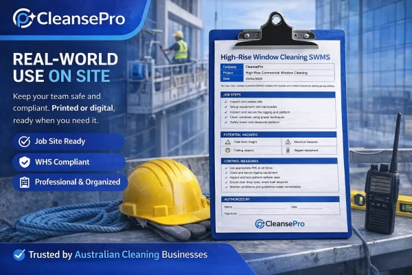 Swms Cleaning High-Rise Cleaning SWMS | Rope Access Safe Work Method Statement Australia