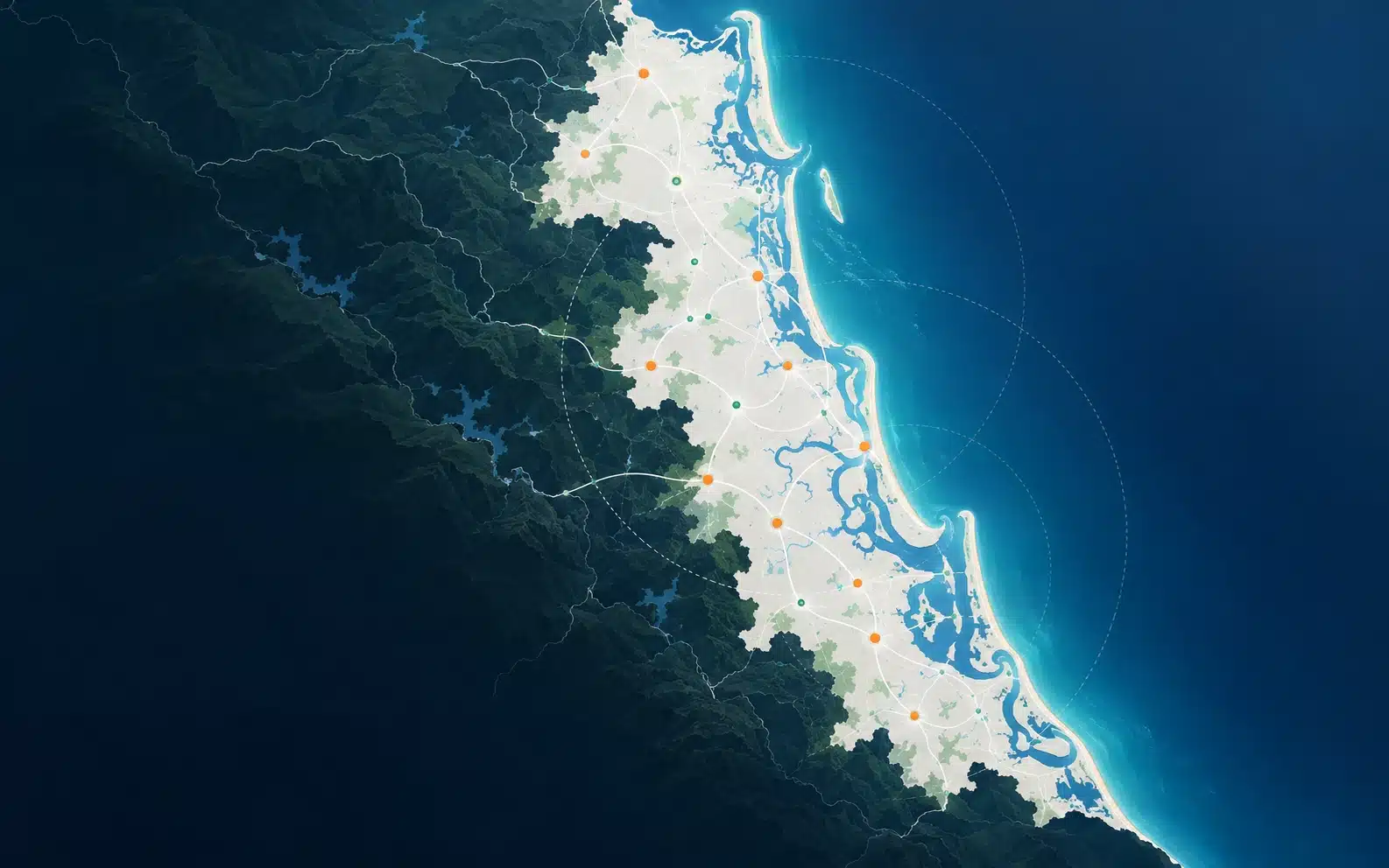 Gold Coast aircon cleaning service area coverage map for CleansePro